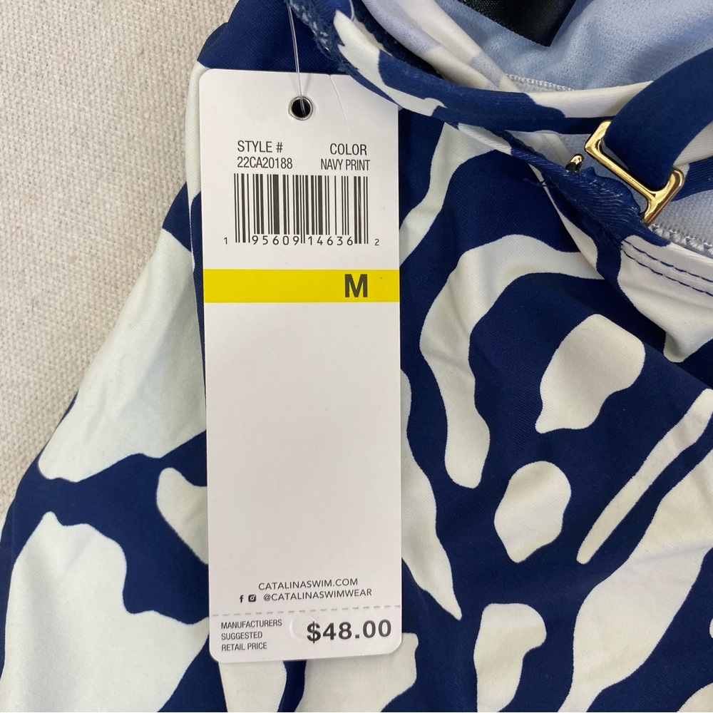 Catalina Swim Top Navy Print - Picture 7 of 9